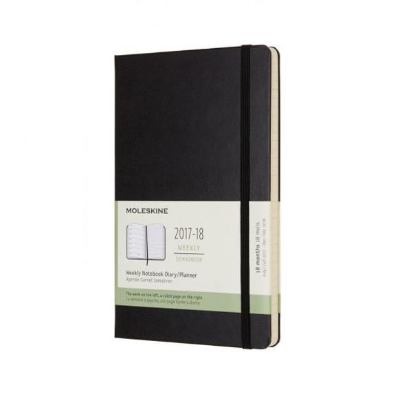 Buy Moleskine Diary Weekly 18 Month July17 Dec18 Hard Cover Large